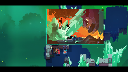 Hyper Light Drifter saturated accent colors