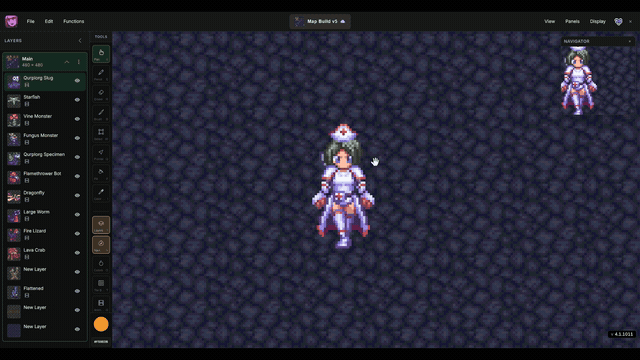 Sampling colors from the canvas with the Manabit color picker